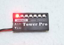 ☆TowerPro(コピー品) 受信機用 オンボードバッテリーチェッカー4.8V～6.0V☆GP エンジン ヘリコプター 飛行機 ドローン_画像2