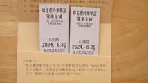 東武鉄道株主優待乗車証　２枚　電車全線　ご優待券1冊　２０２４年６月３０日まで（東京スカイツリー割引・東武動物公園割引など）_画像1