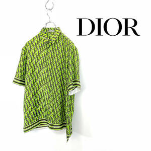 2021SS DIOR ディオール オブリーク ピクセル シルク シャツ size 38 193C545A4751 1219186