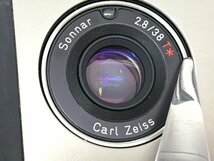 CONTAX コンタックス T2 Carl Zeiss Sonnar 2.8/38 T＊ レンジファインダー データバック付き ジャンク 中古【UW120020】_画像2