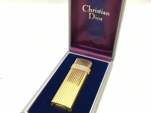 Christian Dior ディオール ガスライター ゴールド ケース付き 現状渡し 中古【UW110665】