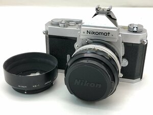 Nikomat FT/NIKKOR-S・C Auto 1:1.4 f=50mm 一眼レフカメラ フード付き ジャンク 中古【UW120102】