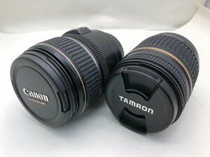 CANON ZOOM LENS EF-S 17-85mm 1:4.5-5.6 /TAMRON AF 18-250mm 1:3.5-6.3 一眼レフカメラ用 レンズ まとめ ジャンク 中古【UW120385】