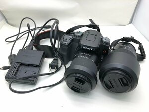 Sony a DSLR-A100 / DT 3.5-5.6/18-70 0.38m/1.3ft / 41.5-5.6 75-300 デジタル 一眼レフカメラ 付属品付き ジャンク 中古【UW120661】