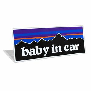 BABY IN CARマグネットステッカー パタゴニア ベイビーベビーインカー