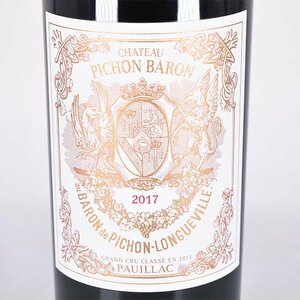 1円～★シャトー ピション ロングヴィル バロン 2017年 赤 750ml 13.5% ポイヤック Chateau Pichon-Longueville Baron L100237