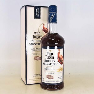 1円～★ワイルド ターキー シェリー シグネチャー 10年 ＊箱付 1000ml 43% ケンタッキー ストレート バーボン WILD TURKEY L100257