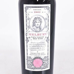 1円～★ボンド メルバリー 2002年 赤 750ml 14.5% ナパヴァレー Bond Melbury L170224