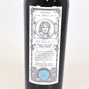 1円～★ボンド クエラ 2007年 赤 750ml 14.5% ナパヴァレー Bond Quella L170237