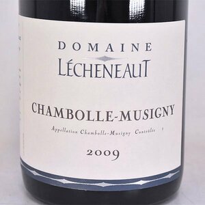 1円～★ドメーヌ レシュノー シャンボール ミュジニー 2009年 赤 750ml 13% DOMAINE LECHENEAUT GC L170310