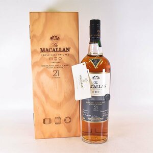 ★ザ マッカラン 21年 トリプルカスク ＊箱付 700ml 43％ ハイランド The MACALLAN L240743