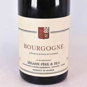 ★セラファン ペール エ フィス ブルゴーニュ 2000年 赤 750ml 13% SERAFIN PERE & FILS L240672