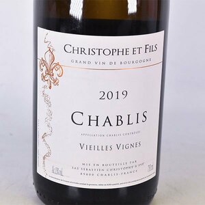 1円～★クリストフ エ フィス シャブリ ヴィエイユ ヴィーニュ 2019年 白 750ml 13% ブルゴーニュ Christophe et Fils L240110