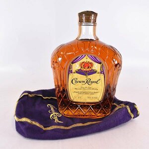 1円～★クラウン ローヤル 1979 ＊巾着袋付 750ml 40% カナディアン ロイヤル CROWN ROYAL L240409