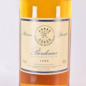 1円～★ドメーヌ バロン ド ロートシルト ボルドー レゼルヴ スペシアル 1999年 白 750ml 12% Barons de Rothschild L240420