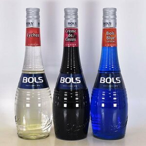 3本セット★ボルス ライチ /クレーム ド カシス /ブルー 700ml 17/21% オランダ リキュール BOLS L240187