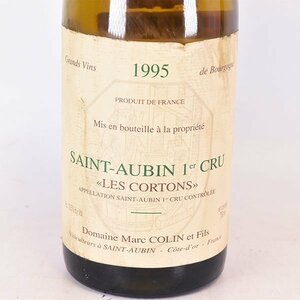 ★マルク コラン サントーバン 1erクリュ レ コルトン 1995年 白 ※ 750ml 13.5% ブルゴーニュ Marc COLIN et Fils A010288