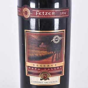 ★フェッツァー リザーブ カベルネ ソーヴィニヨン1994年 赤 750ml 14%未満 アメリカ ナパヴァレー fetzer A010647