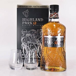 ★ハイランドパーク 12年 ヴァイキング オナー ＊グラス 箱付 700ml 40% アイランズ HIGHLAND PARK VIKING HONOUR A010321