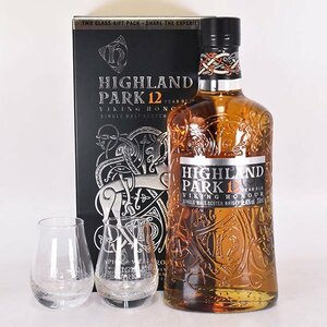 ★ハイランドパーク 12年 ヴァイキング オナー ＊グラス 箱付 700ml 40% アイランズ HIGHLAND PARK VIKING HONOUR A010239