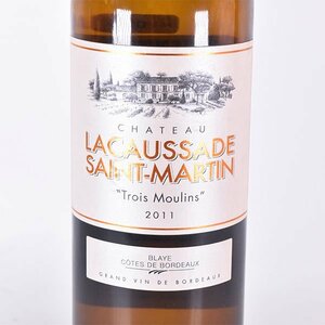 ★シャトー ラコサード サン マルタン トロワ ムーラン 2011年 白 750ml 12.5% ボルドー Chateau Lacaussade Saint Martin A010268