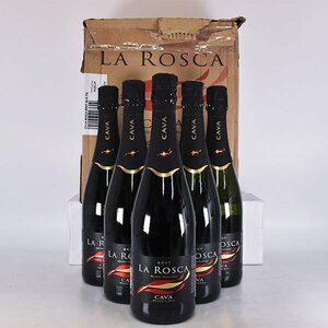 同梱不可★6本セット★ラ ロスカ ブリュット カヴァ ＊箱付 750ml 11.5% スペイン スパークリング La Rosca A010438