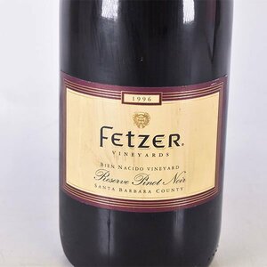 ★フェッツァー リザーブ ピノノワール1996年 赤 750ml 14%未満 アメリカ fetzer A010668