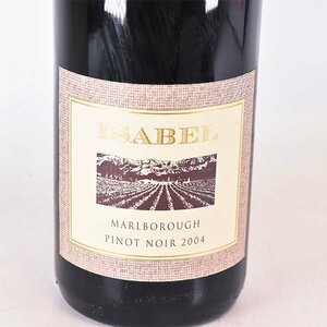 1円～★イザベル マールボロ ピノノワール 2004年 赤 750ml 13% ニュージーランド Isabel Estate A010363