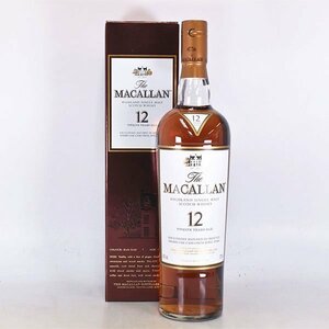 1円～★ザ マッカラン 12年 シェリーオーク カスク ★旧ボトル ＊箱付 700ml 40% スペイサイド The MACALLAN A010001