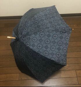  parasol Ooshima pongee UV cut hand made umbrella kimono remake 