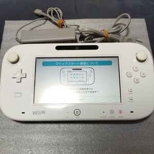 【動作品　ヤケ少】 Nintendo WiiU ゲームパッド WUP-010　ACアダプター付き