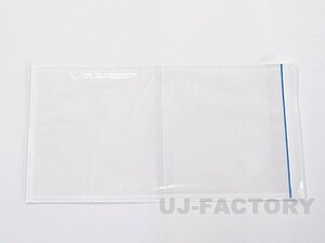 ★デリバリーパック 封入用ビニール袋（全面糊）120mm×235mm 厚み：50μ x2000枚★ポケットタイプ・長4封筒入りサイズ 封入口に青ライン