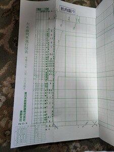 JR東日本　大糸線　列車運行図表　平成16年　鉄道