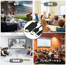 最新版USB Type-C HDMI ケーブル 4K HDMI テレビ変換ケーブルスマホ　AVアダプタ 高解像度 設定不要 充電しながら使える高耐久性_画像5