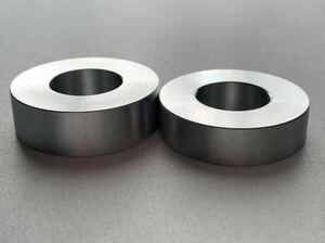 送料無料!アルミニウムカラー　内径17ｍｍ×外径35ｍｍ×厚さ9ｍｍ×1ケ、厚さ11ｍｍ×1ケ　 オーダーメイド　ワンオフ！特殊寸法サイズ！