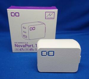 CIO NovaPort TRIO PD 65W CIO-G65W2C1A-N USB(Type-A)x1 + USB(Type-C)x2 ジャンク　①