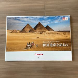 Canon キヤノン 世界遺産を訪ねて　カレンダー 壁掛けカレンダー 2024