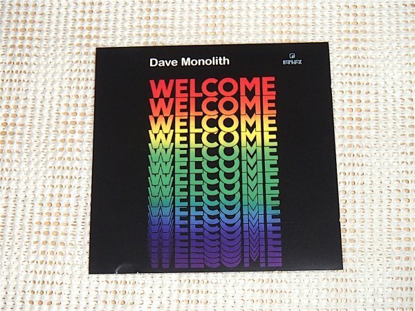 廃盤 Dave Monolith デイヴ モノリス Welcome / Rephlex / Aphex Twin 直系 Analordを彷彿とさせる IDM 〜 アナログ ACID 電子 FUNK 秀作