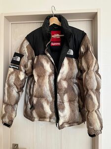 SUPREME×THE NORTH FACE　13AW Fur Print Nuptse Jacket 