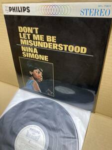 PROMO SFL-7301！美盤LP！ニーナ・シモン Nina Simone / Don't Let Me Be Misunderstood Victor 見本盤 プロモ ペラジャケ SAMPLE JAPAN NM