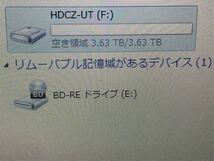 I.O DATA HDCZ-UTL4KC，本体のみ，動作OK，中古現状品　4TB外付けHDD （60s）う_画像3