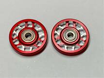 ■■ CNC加工 13mm オールアルミベアリングローラー (レッド) TYPE-13BX 正規品加工 ■■_画像1