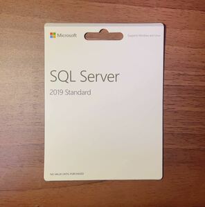 SQL Server 2019 Standard 16コアライセンス カード新品未開封　日本語対応