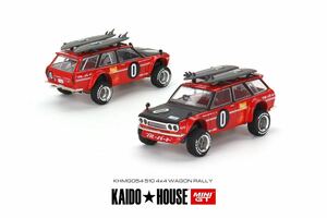 1/64 MINI GT Kaido House Datsun 街道ハウス　ダットサン　510 wagon ワゴン　RS サーフボード付き