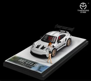 1/64 timemicro ポルシェ　992 GT3 RS シルバー　フィギュア付き