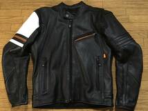 HYOD D3O 牛革ライディングレザーJKT 美品 Mサイズ 身長165-170cm 肩/肘/背パッド付_画像1