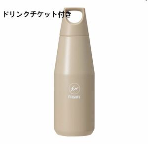 【1,100円相当ドリンクチケット付き】スタバ×FRAGMENT ハンドルリッドステンレスボトル マットベージュ 580ml