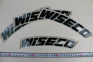 50%off！ WISECO(ワイセコ) ステッカー フロントフェンダー用 4cmX24cm 4枚セット　ビニール #D-19A-4