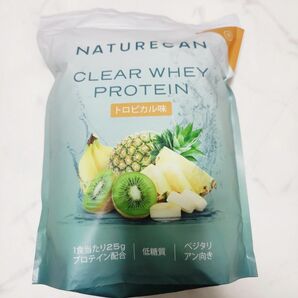 Naturecan fitness ホエイプロテイン タンパク質最大25g トロピカル味 1kg CREAR WHEY 