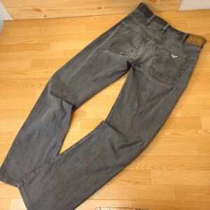 ◎ARMANI JEANS アルマーニ ジーンズ◆デニム テーパードパンツ ストレッチ ヴィンテージ加工◆メンズ グレー W30インチ◆P3570